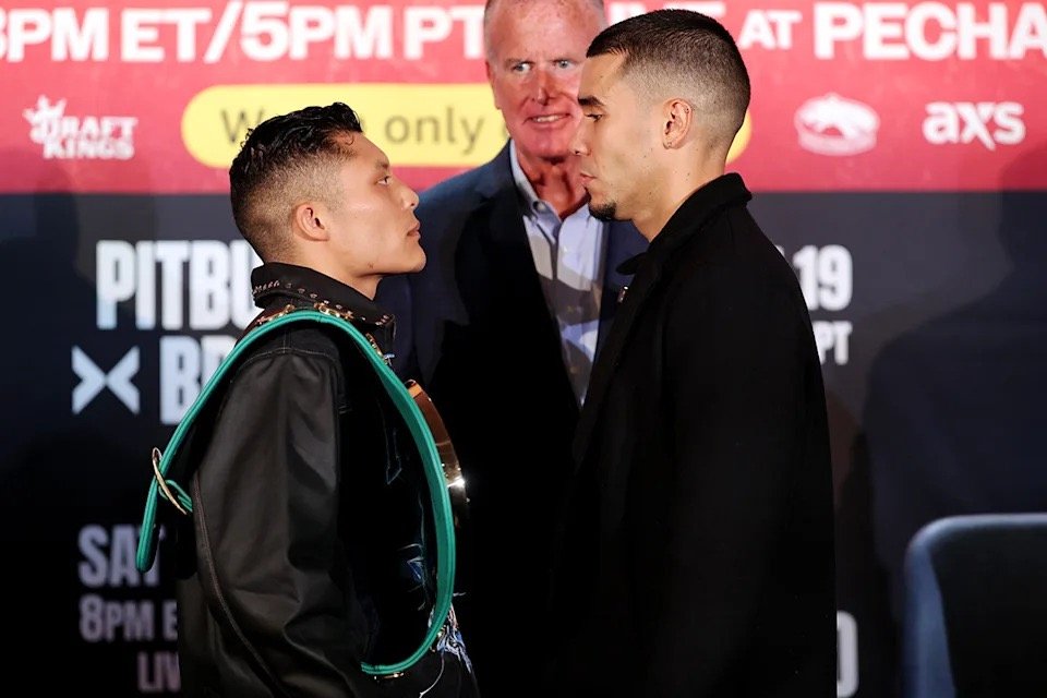 Isaac “Pitbull” Cruz and Nestor Bravo Face Off Ahead of Saturday Clash on DAZN