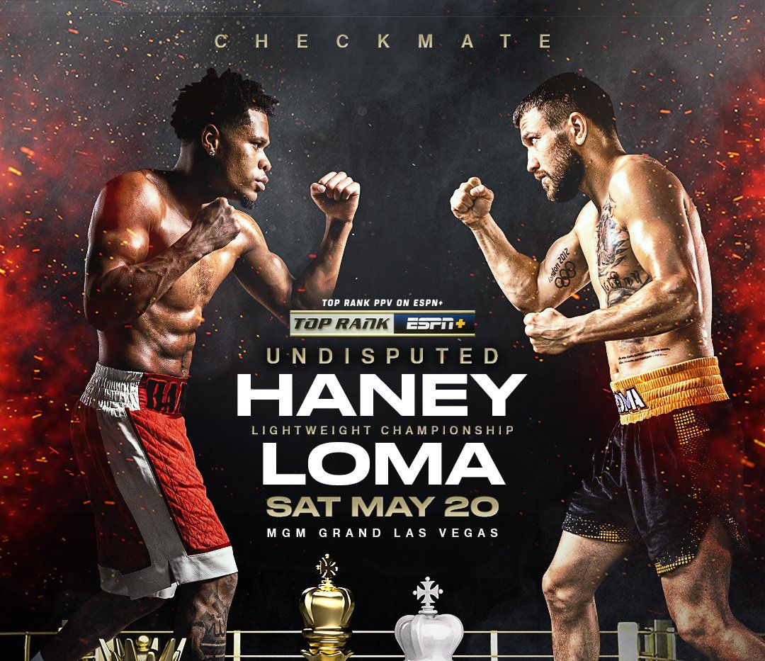 Devin Haney vs Vasiliy Lomachenko in a  12 Rounds, Undisputed Lightweight Championship