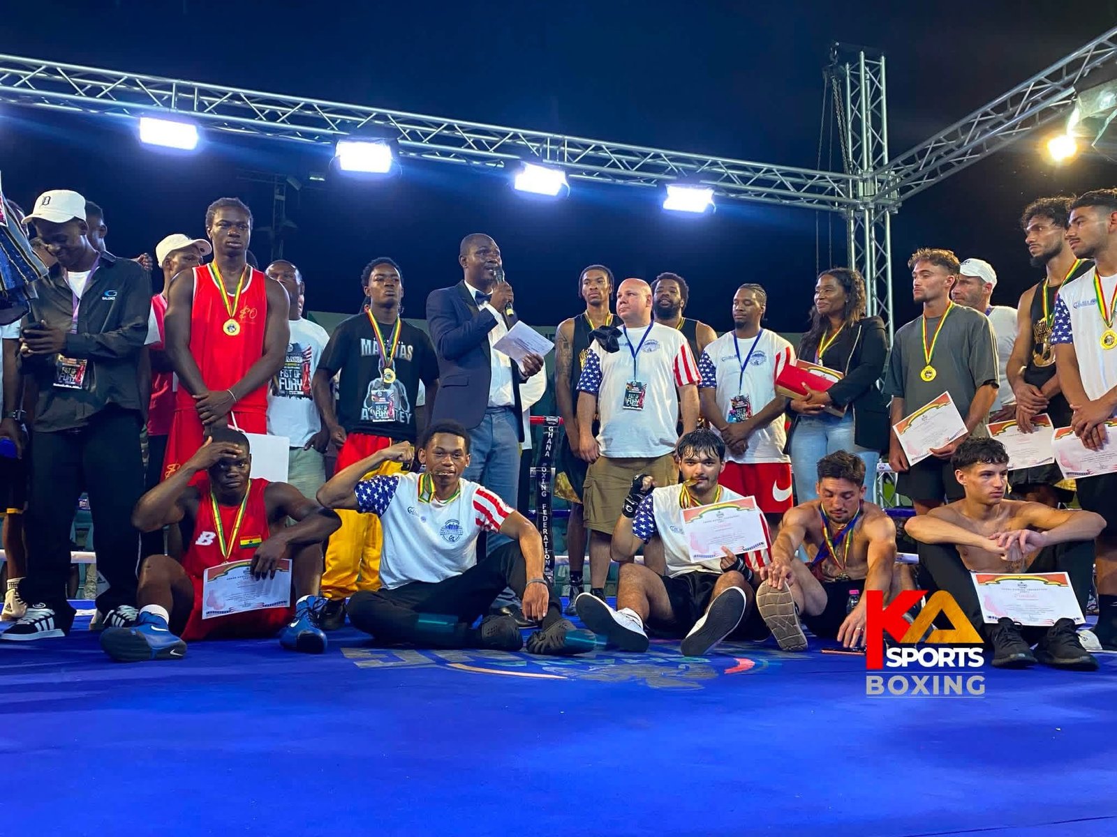 Ghana’s Black Bombers Defeat Detroit Golden Gloves 6–4 in International Boxing Showdown