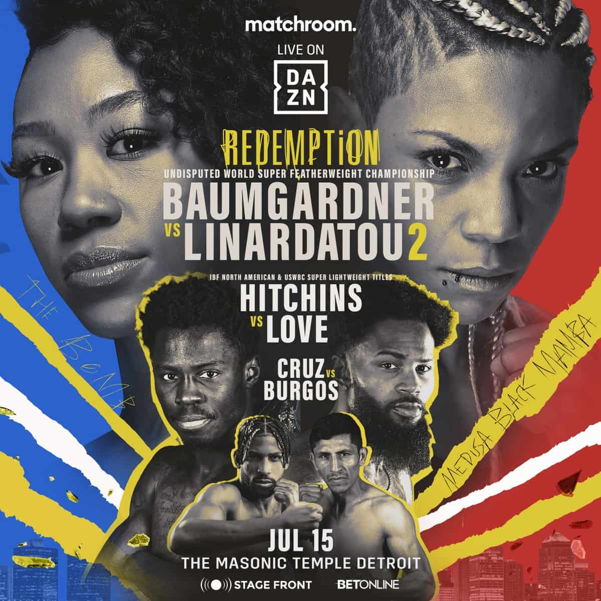 Alycia Baumgardner and Christina Linardatou Clash for the UNDISPUTED WORLD SUPER FEATHERWEIGHT CHAMPIONSHIP Title