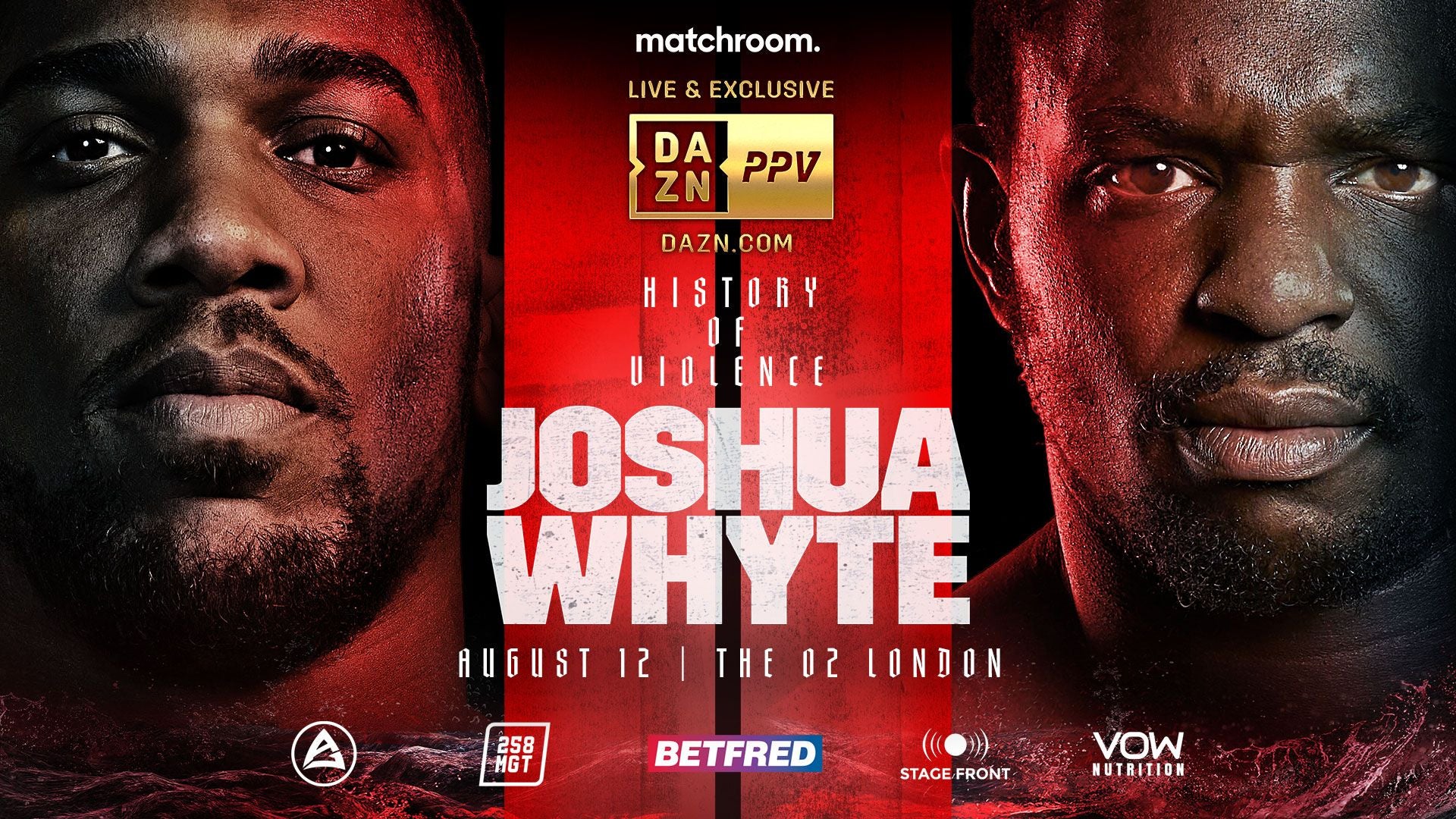 Anthony Joshua and Dillian Whyte II Battle it out for the Kingship Title in a 12 Round Rematch Bout