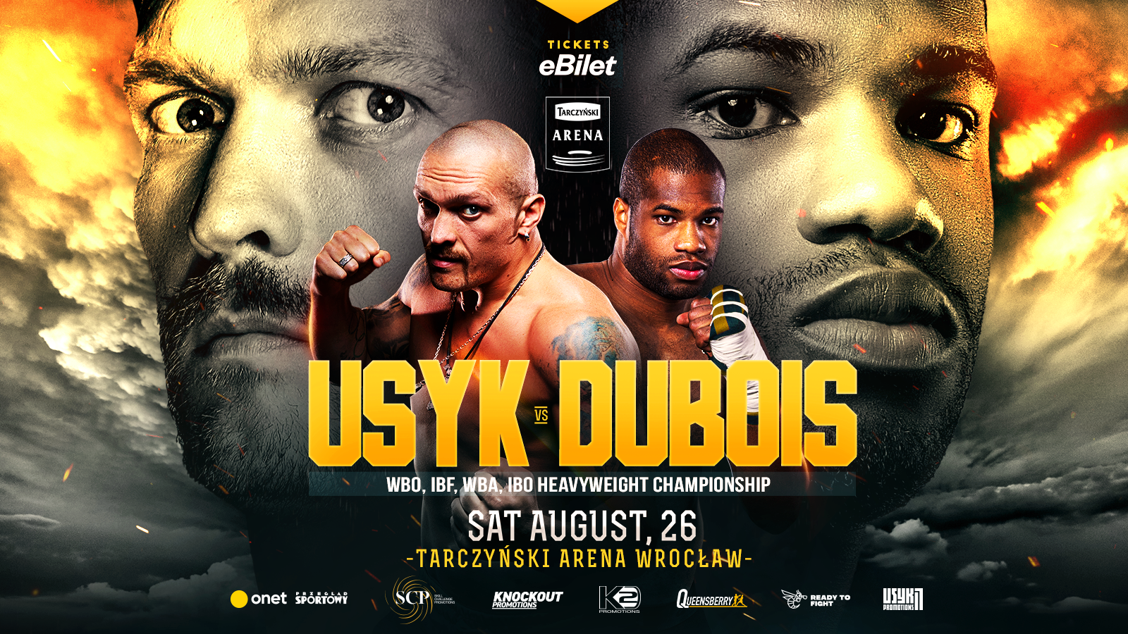 Oleksandr Usyk Clashes with Daniel Dubois in a 12 Round World Heavyweight Championship Fight on August 26th