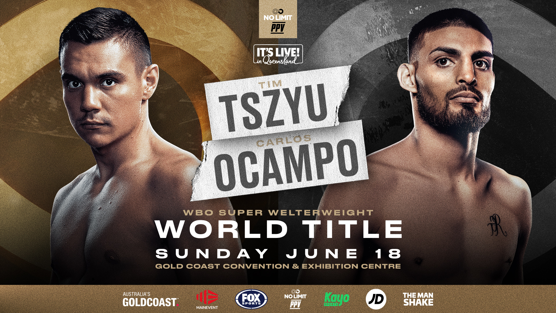 Tim Tszyu puts his WBO Super-Welterweight Interim World Title On the Line Battling Carlos Ocampo in a 12 Round Fight